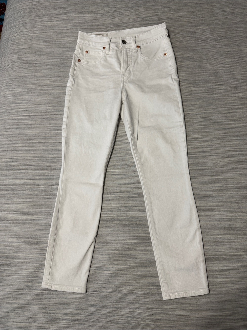 GAP White High Rise Skinny Jeans Size 00 24 Petite Stretch Denim